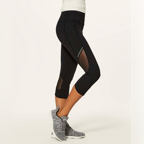 Lululemon Women’s Black Home Stretch Crop 19” Leggings Size 10 - Picture 2 of 15